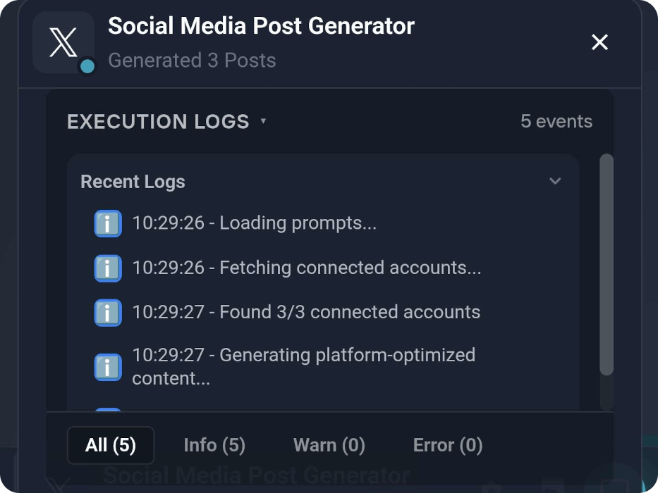 Live Execution Monitoring